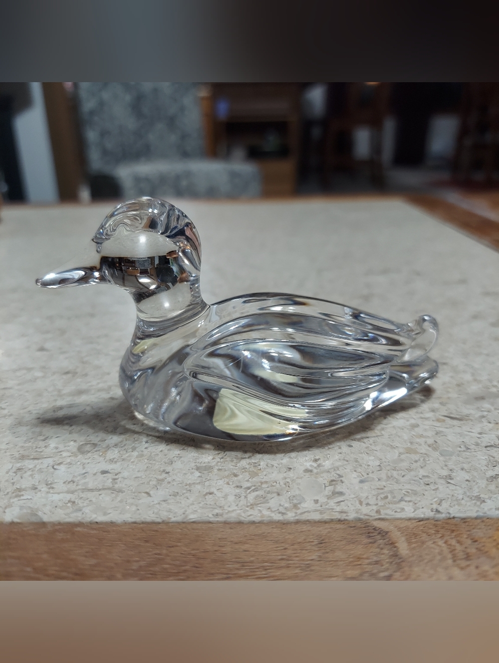 Princess House 24% Lead Crystal Pair Of Duck Figurines - Picture 6 of 9